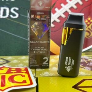 CLEAN CARTS 2G DISPOSABLE YELLOW EDITION – LIQUID DIAMONDS + LIVE RESIN